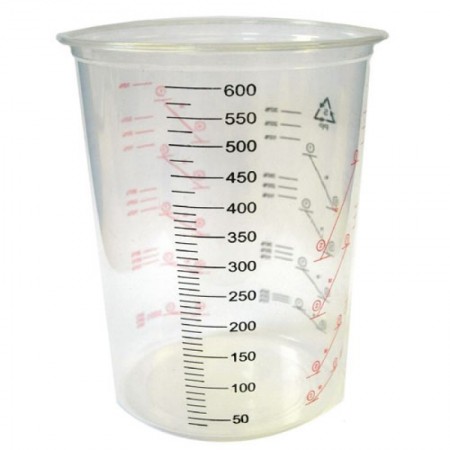600ml polypropylene mixing cups